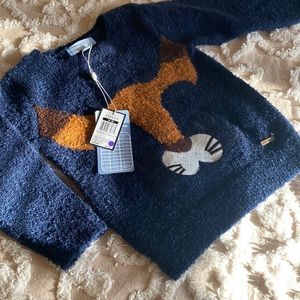 Boys Kitty Sweater by Baby Harvest 12-18months